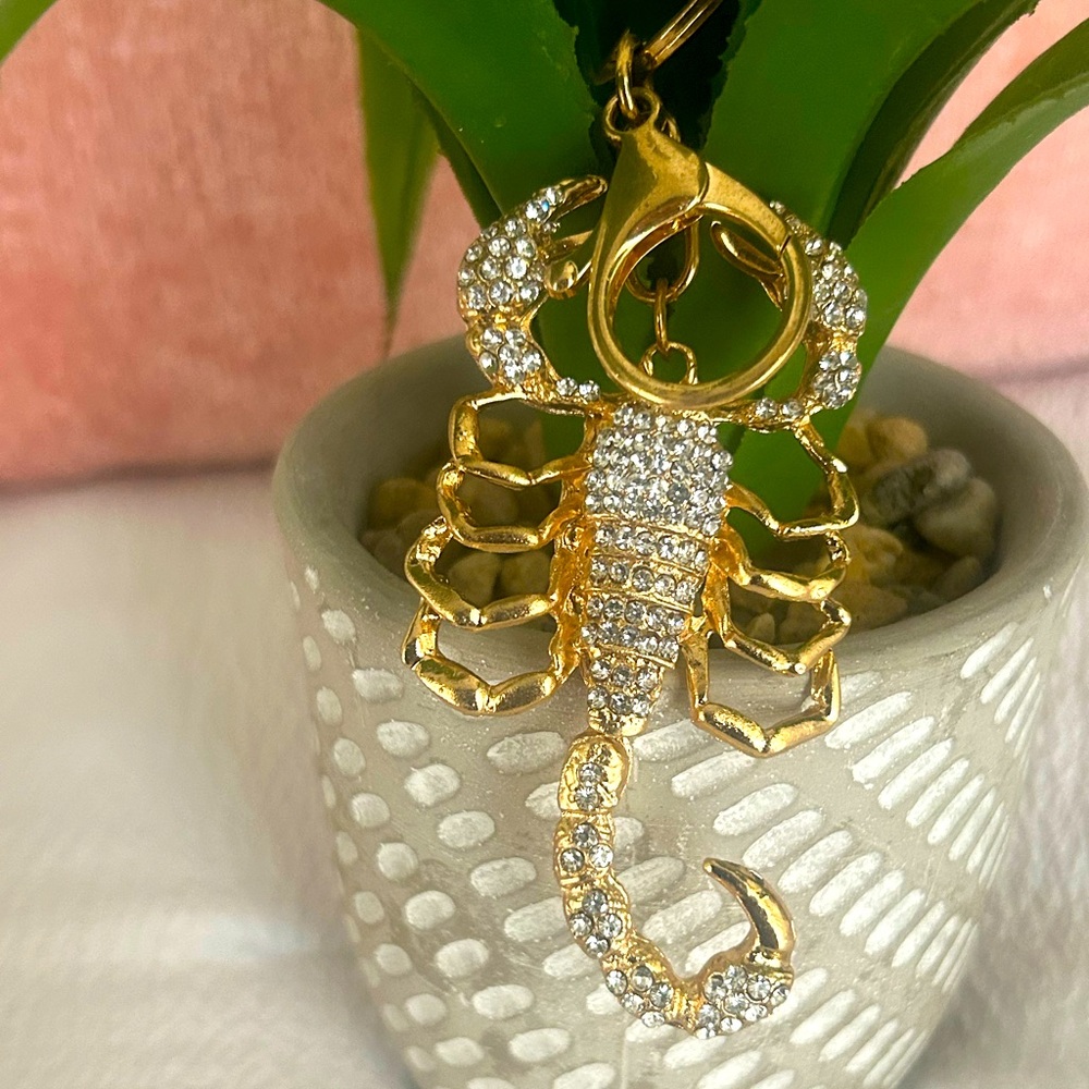Elegant Gold and Silver Scorpion Key Holder